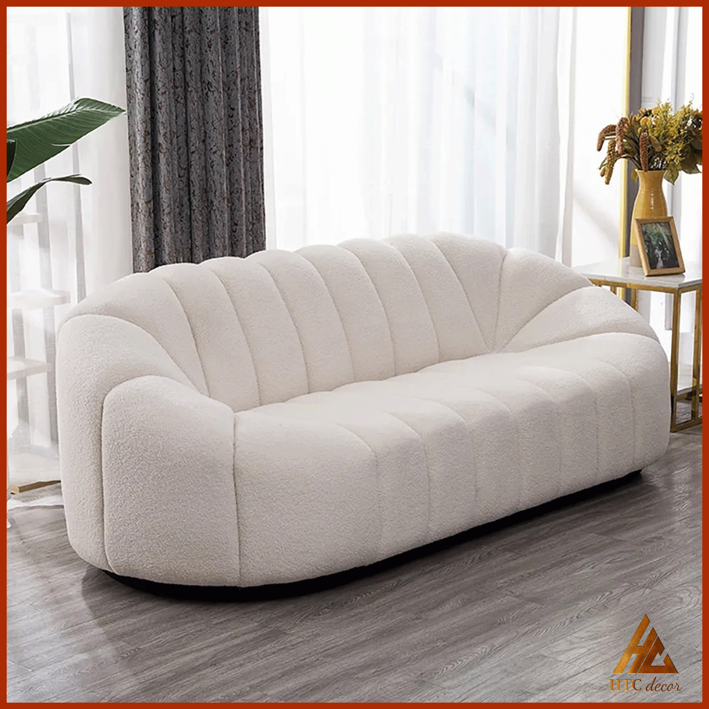 Ghế Sofa Băng Cloud Vải Lông Cừu